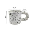 Axyaa Ceramic Mug with Ring Handle - Nordic Style Porcelain Coffee Cup