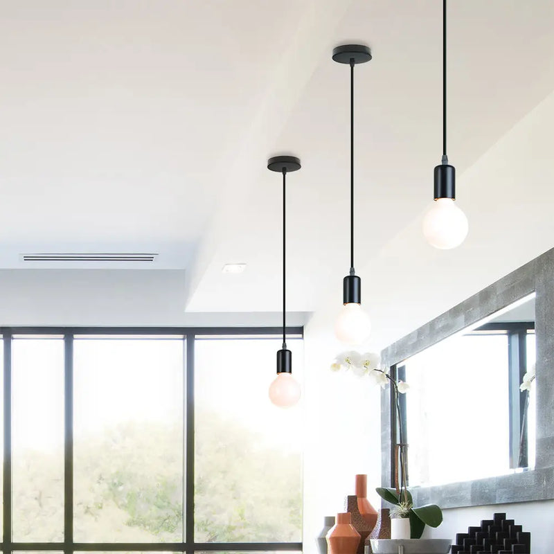 Axyaa Retro Industrial Brass Pendant Light Chandelier for Living Room