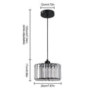 Axyaa Crystal Ceiling Light Chandelier LED Flush Mount Fixture E27 Gold Black