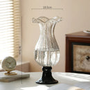 Axyaa Glass Vase: Artistic Flower Vessel for Hydroponic & Dried Flowers