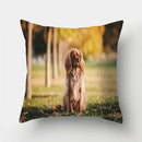 Axyaa Pug Dog Print Cushion Cover Throw Pillow for Sofa Living Room Decor