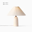 Axyaa Ceramic Table Lamp LED E27 Minimalist Nordic Design for Romantic Bedroom Ambiance
