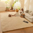 Axyaa Soft Lamb Wool Kids Bedroom Carpet Plush Fluffy Mat for Home Decoration
