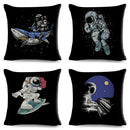 Axyaa Astronaut Sports Cushion: Fun Home Decor for Kids Room, Planet & Music Theme