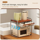 Axyaa Expandable Microwave Organizer Shelf for Kitchen Countertop