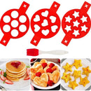 Axyaa Silicone Egg Frying Mold Nonstick Pancake Maker Kitchen Tool