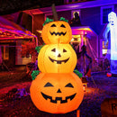 Axyaa LED Pumpkin Lantern Trio for Outdoor Halloween Decor