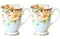 Axyaa Floral Bone  Coffee Mug - Vintage Tea Ceremony Tea Cup