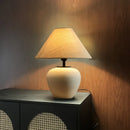 Axyaa Japanese Jar Table Lamp for Wabi Sabi Decor in Living Room or Bedroom