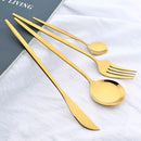 Axyaa Stainless Steel Dinner Fork Set - 8 Pcs Cutlery Dining Tableware