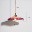 Axyaa Brass Glass Pendant Lights - Nordic Minimalist Japanese Style Chandelier for Home and Restaurant