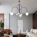 Axyaa Glass Ball LED Ceiling Chandeliers for Home Decor