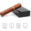 Axya Solid Wood Cigar Tube - Handmade Moisturizing Tool with Gift Box