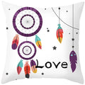 Axyaa Feather Dream Catcher Pillowcase - Nordic Color Sofa Cushion Cover