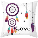 Axyaa Feather Dream Catcher Pillowcase - Nordic Color Sofa Cushion Cover