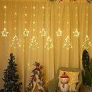Axyaa Christmas Tree Curtain Lights with Remote - 8 Modes for Home, Party, Garden