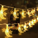 Axyaa Moon Star LED String Lights - Christmas Wedding Room Desk Decor