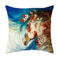 Axyaa Wild Animal Pillow Cover 45*45cm - Decorative Cushion for Living Room, Sofa, Car