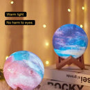 Axyaa Moon Lamp Night Light with Stand, Starry Bedroom Decor Kids Gift