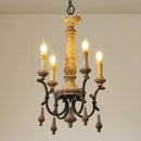 Axyaa Vintage Wood Carving Chandelier for Living Room Bedroom Study Dining Area