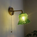 Axyaa LED Glass Wall Light Fixture | Vintage Copper Dining Room Bedroom Bar Lamp