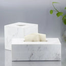 Axya Marble Tissue Box Black Rectangular Light Luxury Home Hotel Decor Craft