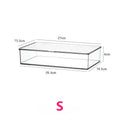 Axyaa Acrylic CD Record Game Cartridge Storage Box with Cover, Transparent Organizer