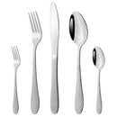 Axyaa 5Pcs Silver Stainless Steel Cutlery Set Dinnerware Tableware Silverware Set