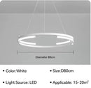 Axyaa LED Round Chandelier for Home Decor in Living Room, Dining Room - Simple Design