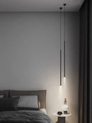 Axyaa LED Pendant Lights: Modern Minimalist Longer Chandeliers for Bedroom, Living Room, Bar