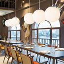 Axyaa Glass Ball Pendant Light: Modern Bedroom Decor Chandelier