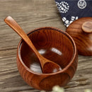 Axyaa Wooden Salt Jar with Spoon | Seasoning Container | Kitchen Spice Organizer