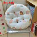 Axyaa Cartoon Round Milk Fleece Seat Cushion - Cute and Comfortable Office Chair Bay Window Futon