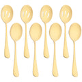 Axyaa Stainless Steel Slotted Spoon Set - Multicolored Big Soup Flatware Kit