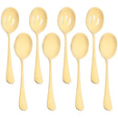 Axyaa Stainless Steel Slotted Spoon Set - Multicolored Big Soup Flatware Kit