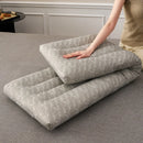 Axyaa Knitted Cotton Couple Pillow White Grey 48*150cm
