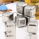 Axyaa Stainless Steel Ice Stones for Quick-freezing Beverages Cooling