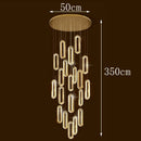 Axyaa Crystal Stair Chandelier Lighting, Ceiling & Hanging LED Chandeliers for Living Room
