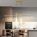 Axyaa Modern Minimalist Line Suspension LED Pendant Lamp for Kitchen Dining Table