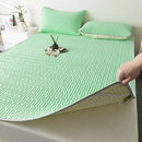 Axyaa Latex Bed Mat, Quilted Mattress Cover with Air Conditioning, 140x200 160x200