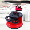 Axya Kitchen Knife Sharpener with Suction Cup for Precision Sharpening