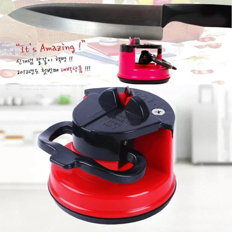 Axya Kitchen Knife Sharpener with Suction Cup for Precision Sharpening