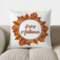 Axyaa Autumn Leaf Decor Pillow Cover for Sofa Bedroom Car