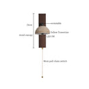 Axyaa LED Wall Lights: Mid Century Modern, Pull Chain Switch, Adjustable Angle, Living Room, Bedside Lamps