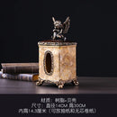 Luxury European Resin Tissue Box Paper Rack Organizer by Axyaa