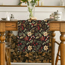 Axyaa Poinsettia Table Runner - Festive Dining Room Decor