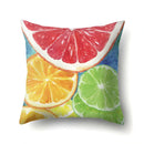 Axyaa Fresh Summer Fruit Printed Cushion Cover for Home Sofa 45x45cm