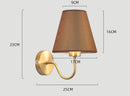 Axyaa LED Fabric Shade Wall Sconce for Bedroom Home Decoration