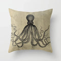 Axyaa Psychedelic Octopus Print Pillowcase - Home Decor