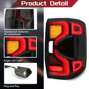 Axyaa Ford Ranger 2023 LED Tail Lamps: Driving, Reversing, Brake, Rear Fog, Turn Signal